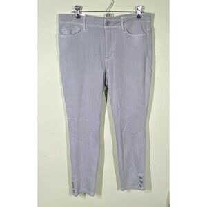 J Jill Denim Womens Sz 10 Light Zinc Gray Authentic Fit Slim Ankle Jeans